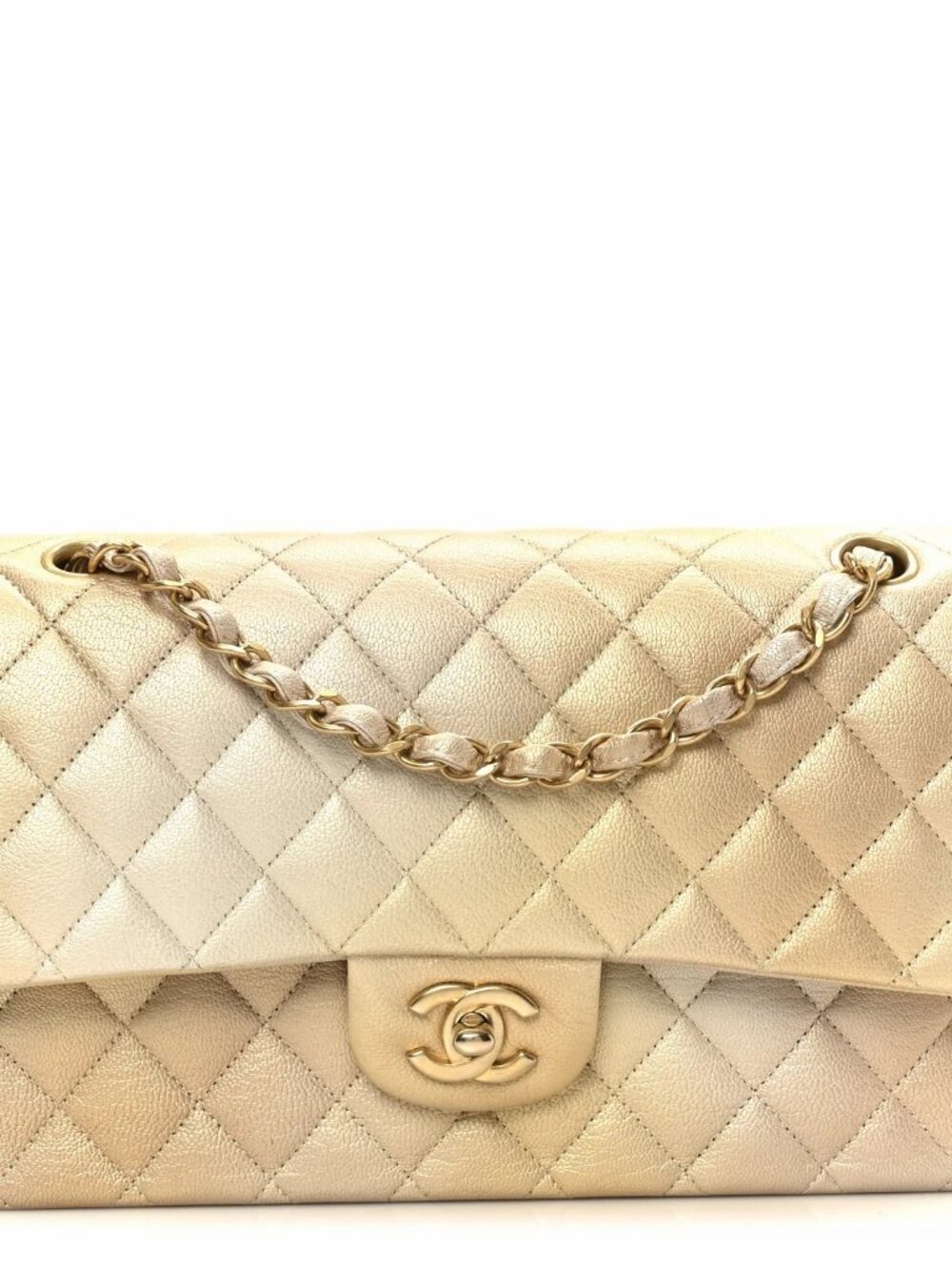 Chanel Ombre Medium Double Flap Gold